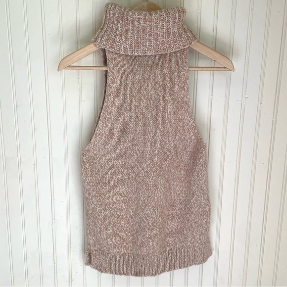Madewell Marled Sleeveless Turtleneck Sweater, Small - Picture 5 of 8